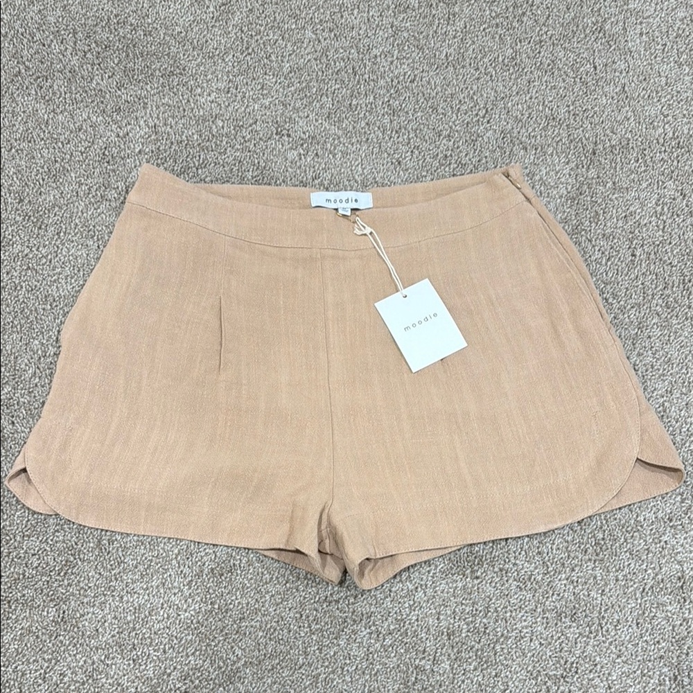 Moodie High Waist Tan Women's Shorts